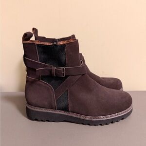 Women’s Donald Pliner Captain Buckled Lug Sole Bootie